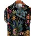 Men's Watercolor Tropical Hawaiian Short Sleeve Shirt