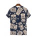 tiki icon print short-sleeve T-shirt